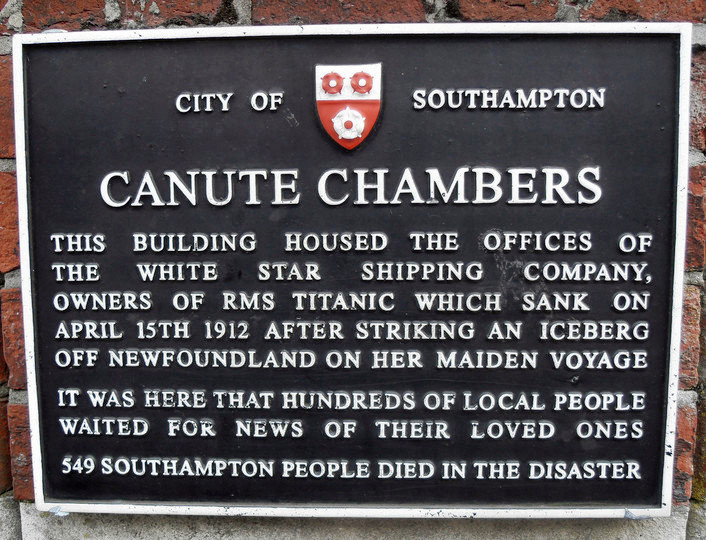 Canute Chambers Plaque Southampton